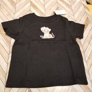 Baby Shirt – Baby Cheetah with Flower Crown Graphic Tee